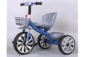 TOUCH OF VENETIAN Toddler Balance Bike Kids Trike for Boys Girls 2-5 Wheel Kids Tricycles Baby First Bike Indoor Outdoor Birthday Gifts for Toddlers Ride on (Blue)