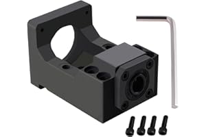 CNCYEAH Nema 23 Moteur pas-à-pas, Licol moteur, tour à haute ténacité Accessoires CNC Support moteur intégré pour moteur Nema 23 de 57 mm et BallScrew 12 mm (MBK12-57)