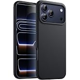 CONSTRAIN - iPhone 17 Pro Max ile uyumlu Apple Kılıf İ&ccedil;i Kadife Kamera ve Ekran Y&uuml;kseltili Lansman Silikon Kapak Siyah