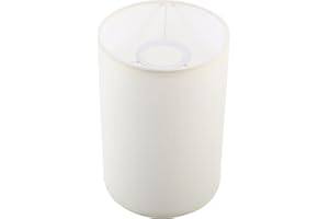 IMIKEYA Pantallas Cilíndricas E27 Tambor De Lino Pantalla De Lámpara Cubierta De Pantalla De Tela Cubierta De Luz con Clip Reemplazo para Mesa, Pie, Colgante y Lámpara de Pie