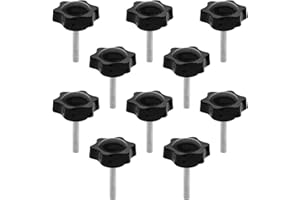 JJWNMLL 10 stücke M6*30mm Sechsecker Kunststoff Kopf Sternschraube, Sterngriffschraube,Gewinde Ersetzen Stern Hand,Handanfangschraube,mechanische Verriegelungsschraube