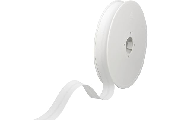 Les Petits Rubans Biais de Couture – 20 mm de large,plié 10 mm,rouleau de 25 m,50% coton 50% polyester,bordure pour couture,banderoles,tissus d'ameublement,meubles,passepoils,vêtements,couvertures