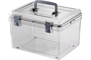 Ronyme Estuche portátil para cámara con asa Caja Seca Impermeable Transparente Accesorios duraderos