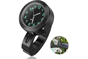 AOUZOVLI Orologio da Moto Impermeabile & Luminoso,Universale Orologio da Bicicletta per Moto,Bicicletta & Veicoli Elettrici,Orologio da Manubrio Luminoso Resistente Alle Intemperie,Design Antiurto