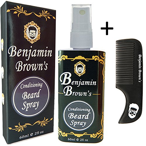 Benjamin Browns 60ml Conditioning Beard Oil Spray and Styling Comb