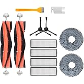 robotyedek, X20 Max X20 Pro (PLUS DEĞİL!) Xiaomi ile Uyumlu Yedek Fır&ccedil;a Hepa Mop Seti-12 Par&ccedil;a
