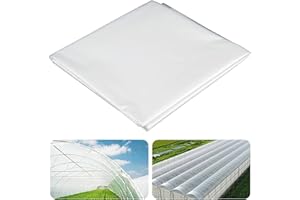 Atoke 2M X 3M Extra Thick Polythene Plastic Sheeting,Anti-dust Furniture Cover,Clear Garden Grow Polytunnel Cover Sheets for Greenhouse,Agriculture,Garden,Painting Work