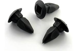 VEHICLE CLIPS 10x Plastic Number Plate Screw Mounting Insert/Grommet- To fit an 8x8mm hole