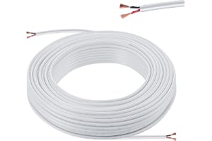 Elektrisk tråd 2-ledarkabel 2 x 0,5 mm² 10 m 20 AWG 300 V förlängningskabel