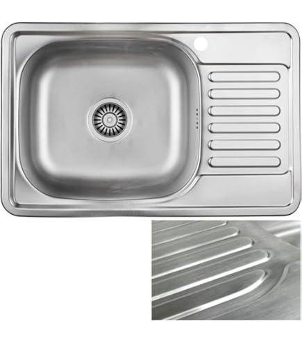 Lendo Online Spoelbak 59×44 Cm Zwart Rvs – Inbouw Opbouw