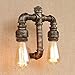 Produktbild Loft Retro Lager Factory Restaurant Bar Treppen Dekoration Lampen Wasserpfeifen Wandlampe Vintage Industrial Steampunk Wandlampe Rustikale Kupfer Wasserpfeife Nachttisch Wandleuchte
