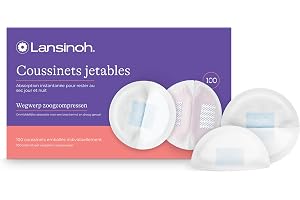 Lansinoh 44286 Engångs amningsskivor, Vit, 100 stycken