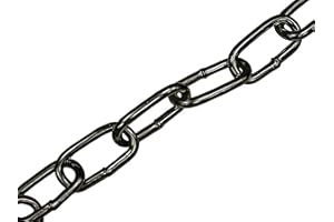 Catena Faithfull in acciaio laccato nero - Catena a maglie saldate in acciaio dolce, resistente alla corrosione - Lunghezza 2,5 metri, diametro 6 mm, portata 250 kg