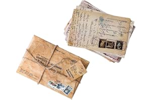 BETOY 1 Set Stile retrò vintage cartoline, cartoline di viaggio, set di 30 motivi diversi, ideale per festa di nozze libro degli ospiti