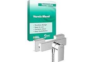 hansgrohe Vernis Shape - Duscharmatur Aufputz für 1 Verbraucher, Mischbatterie Dusche, Einhebelmischer, Chrom