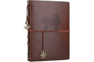 AIOR Bebè Album Fotografico 60 Pagine Nere, Vintage Pelle Scrapbook Album Foto Fai da Te Guest Book Matrimonio, Famiglia Bimba Amicizia San Valentino Anniversario Natale Regalo Mamma Donna Uomo, Bambino