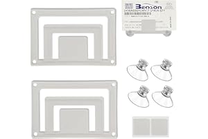 keyxer 2 pièces porte-permis de stationnement pour pare-brise, support de permis de stationnement pour voiture pare-brise avec ventouse, porte-permis de stationnement pour fenêtre