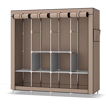 Appendiabiti Da Terra Con Scarpiera VASAGLE - 5 Ripiani, 6 Ganci, Stile Industriale Marrone/Nero, Per Camera, Corridoio O Soggiorno - Foto 2