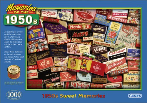 Gibsons Sweet Memories of the 1950's jigsaw puzzle. (1000 pieces)