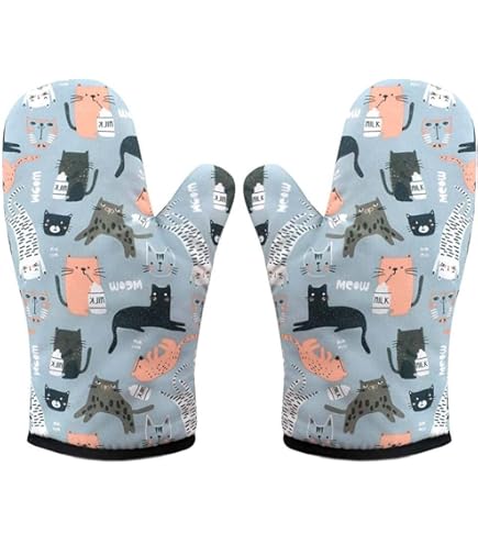 Guanti Forno In Silicone E Cotone - Resistente Al Calore, Con Gancio, 2 Pezzi Gialli