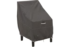 ‎CLASSIC ACCESSORIES Classic Accessories Ravenna Gartenstuhl Schutzhülle, Abdeckung Gartenmöbel, Reißfestes Material mit Belüftungsöffnungen, Alle Wetterbedingungen, Abdeckplane Wasserdicht, Taupe (83 x 65 x 86 cm)