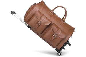 seyfocnia Kleidersack mit Rollen, Reise-Kleidersack mit Schuhfach, Rolltasche mit Rollen