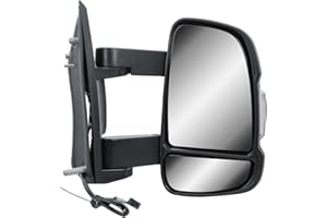 ‎LONGLING Außenspiegel Rechts Spiegel Langer Arm Elektrisch und Beheizbar mit Blinker Für Fiat Ducato Citroën Jumper Peugeot Boxer 2006-Onward Opel Movano 2022-Onward