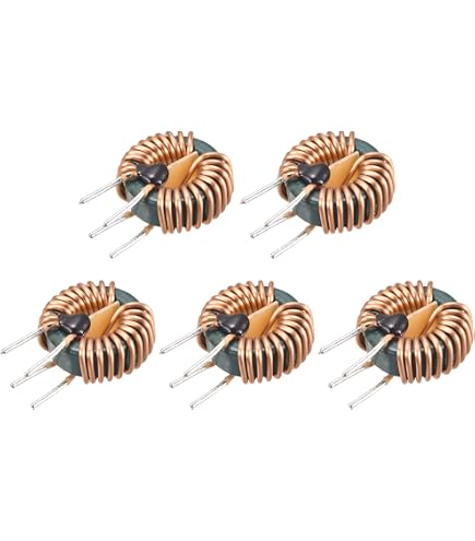 Sourcing Map Toroid Spulen 10uH 7A – 5 Stück Kupfer-Induktivität Für DIY Elektronik & Leiterplatten