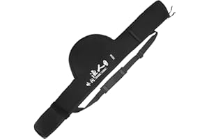 MagiDeal Bolsa Plegable para caña de Pescar, Funda para caña de Pescar, Equipo de Pesca Ligero, Funda para Tubo de Carrete de caña de Pescar, Portador de caña