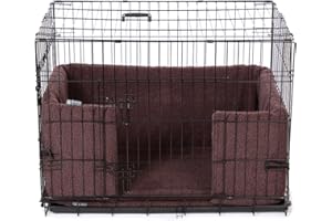 Danish Design Dog Crate Bumper - Sherpa Fleece, Ecoflex Recycled Filling - Mauve - XL