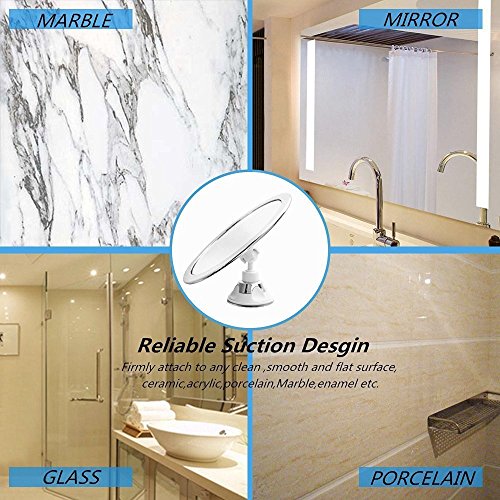 TFCFL 7x magnifying beleuchteten Make-up-Spiegel 360 ° rotierenden LED kosmetischen Vanity Spiegel mit Lichter - 7
