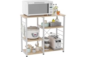 ‎SOGESHOME SogesHome Küchenregal Aufbewahrungsregal Kücheninsel Küchenofen Küchenschrank Bäckerregal Aufbewahrungswagen Organizer Multifunktionales Lagerregal 90 x 40 x 83 cm,SH-171-MO