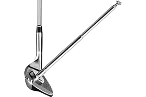 JUNNEE Tiges d'alignement de golf, 7 réglages de longueur – Bâton d'alignement de golf correcteur d'angle de mensonge, aide à l'entraînement au swing de golf – Visualisez et alignez votre tir de golf