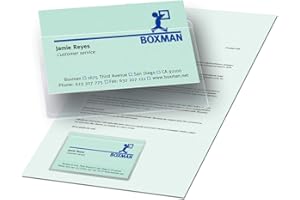 Pelltech 60 x 95mm Self Adhesive Business Card Pocket (Pack of 100)