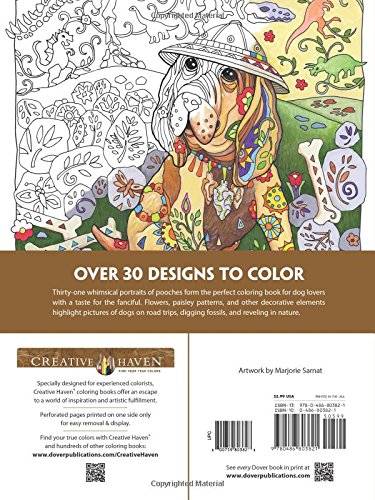 Creative Haven Dazzling Dogs Coloring Book (Creative Haven Coloring Books)