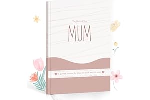 Hyggartn Mum, I Want To Hear Your Story - The Stories and Memories of Mother's Life - A Guided Story Journal To Share Her Life & Love - Meaningful Gift for Mom Mother's Day Birthday Christmas（Orange）