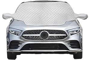 NIUDAU Frontscheibenabdeckung Windschutzscheibe Abdeckung Auto Scheibenabdeckung mit Seitenspiegelabdeckung Winter Magnetisch Frostabdeckung fr für die Gegen Schnee, Frost, Staub(147 * 116cm)