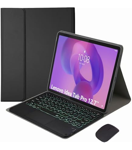 Cover Con Tastiera Bluetooth Per Lenovo Idea Tab Pro 12,7” (2025) – Layout Italiano, Verde Scuro, Con Supporto Per Pennino