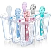 ARVALE 6 B&ouml;lmeli Dondurma Kalıbı ve &Ccedil;ubukları - BPA Free - 7,5 x 5,5 x 3 cm