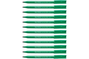 Pentel R50 Punta Fina Rollerball Bolígrafo, Negro, Paquete de 12