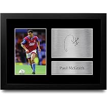 HWC Trading Foto Con Autografo Stampato Di John McGinn – A4 Incorniciata, Regalo Ufficiale Per Fan Aston Villa