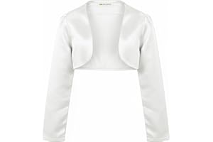 Bolerose Les Filles Satin Manches-Longues Boléro Enfants Enfants Boléro en Maille