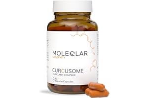 ‎MOLEQLAR MoleQlar Curcumin Kapseln mit Piperin 60 Stück - 29-fach gesteigerte Bioverfügbarkeit - mit Phospholipiden & Piperin als Bioverstärker - Hochwertiger Komplex aus Qualitäts-Rohstoffen - aus Deutschland