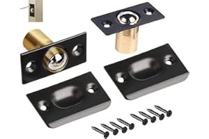 acdokuk 2 Pack Ball Door Catches, Stainless Steel Roller Ball Door Catches, Latch Adjustable Door Ball Latches, Spring Ball Bearing Door Catch, for Internal Door Home Kitchen Invisible