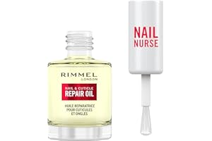 ‎RIMMEL Rimmel London, Nail Care Cuticle Repair Oil, naprawa oleju nawilżającego do paznokci i naskórków, wegańska formuła z witaminą E, 8ml