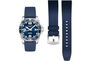 AIYIRUO Opaski do Zegarków Fluorocarbon Rubber Strap 19mm 20mm 21mm 22mm Miękkie i Trwałe Paski do Zegarków Quick Release Pasek Zamienny Kompatybilny z Omega, Longines, Seiko