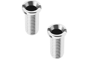 ANBOO 2 Vite Cava Tappo Lavandino Cucina, Universale Viti del Cestello del Lavello Vite Inox 304, Fissaggio Cestello Lavello per Tappo Ricambi Scarico per filtro in filettato Cucina(M12 x 25 mm)