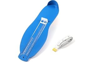 FANWER UK/EU Foot Measure Device,Professional Foot Sizer Tool Shoe Gauge Kit with Tape,hook up,Measure for Baby Toddler Kids Adults Home Accurate Measuring Ruler for Buying Shoes Online-blue