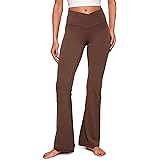 CRZ YOGA Donne Butterluxe V-Cross Vita Alta Gamba Larga Yoga Crossover Flare Leggings - 78 cm