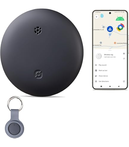 Tracker Android Reyke (4 Pack) - Compatible Google Find My, Pour Clés, Bagages, Portefeuille